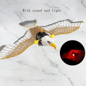 Simulation Bird Interactive Cat Toys Electric Hanging Eagle Flying Bird Cat Teasering Play Cat Stick Scratch Rope Pet Toys