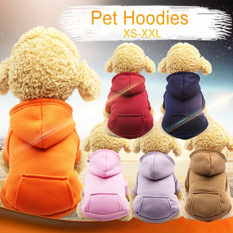 DualPet Dog Hoodie Winter Dog Sweaters Pet Cold Warm Weather Sweatshirt Hoodie for Small Medium Dogs and Cat XS-2XL Pet Supplies - Image 8