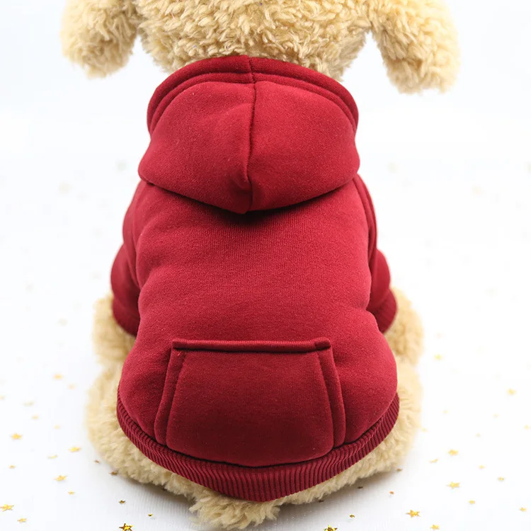 DualPet Dog Hoodie Winter Dog Sweaters Pet Cold Warm Weather Sweatshirt Hoodie for Small Medium Dogs and Cat XS-2XL Pet Supplies - Image 2