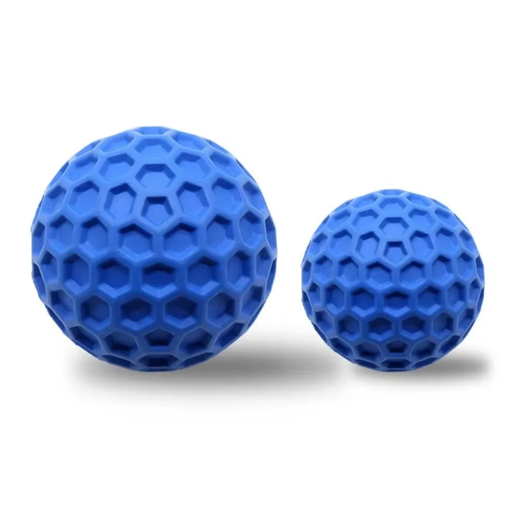 New Dog Toys Bite Resistant Interactive Throwing Sound Honeycomb Balls Natural Rubber Teething Clean Teeth Toys Pet Products - Image 7