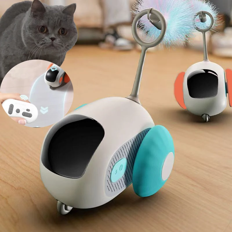 Smart Cat Toy Pet Interactive Automatic Moving Remote Electric Car Toys Upgraded Version Rechargeable Kitten Training Game Toys - Image 7